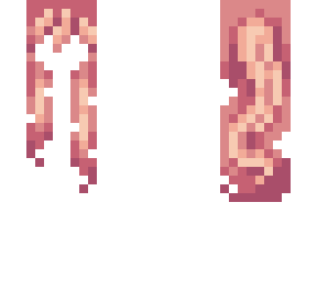 long half up ponytail hb peach