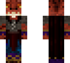 red dragonborn warrior