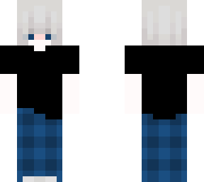 blue pajama girl skin
