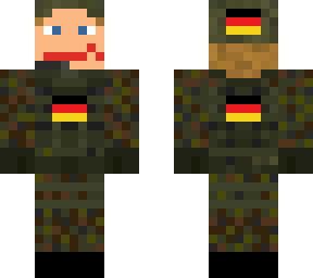 bw soldat mit hut und micro. de flagge an plattentrger