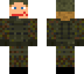 bw soldat mit hut und micro