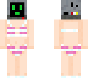 computer with bikini
