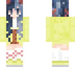 cute girl with blue hair