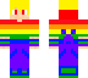 nightmare eystreem with pride month clothes (day 8 skin)