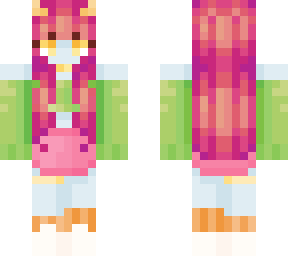 pink hair alien girl