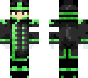 black & green suit conductor