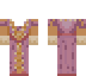 purple and orange elizabethan dress