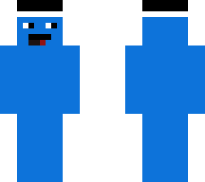 blue guy with black hat