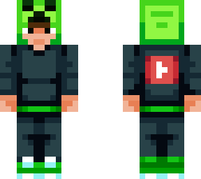 boy in a creeper hoodie! credit: itzepicyt