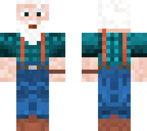 glitch grandpa in the woods