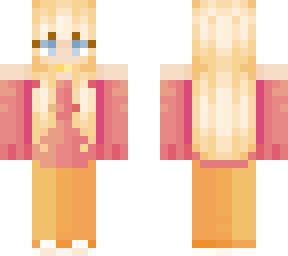 orange and pink pajama girl