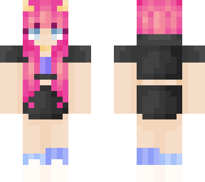 pink hair girl