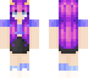 purple hair girl