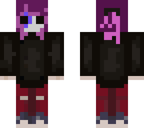 sally face with purple hair