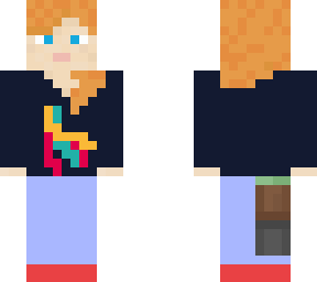 girl with cool shirt and alex's  hair