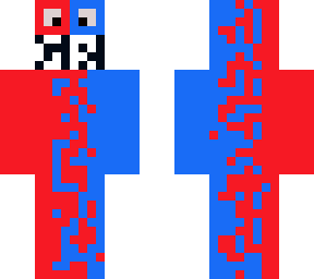 glitched redblue