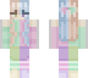 i made the green half on my follower's skin