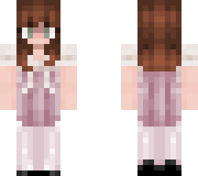 skin but pink outfit