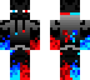 blue and red