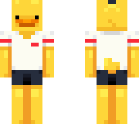 duck with bangs + ponytail