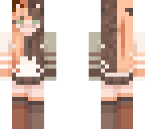 half brown half orange cat girl, credit to seliny
