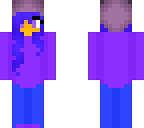 female - purple n blue - purple bear hat
