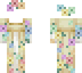 flower princess dress ob 1.4 yellow and rainbow