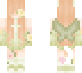 green garden cat fairy girl