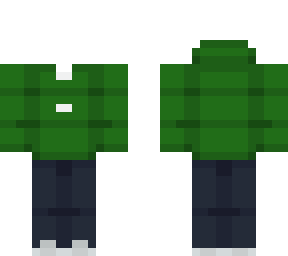 green hoodie