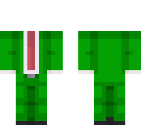 green suit