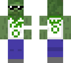zombie with jayson tatum jersey and sunglasses (crosseyed under them)