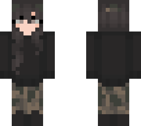 casual girl - camouflage outfit