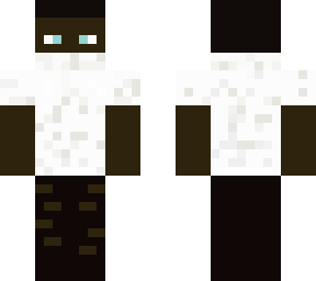 dark skinned guy with a white shirt and ripped pants with mask