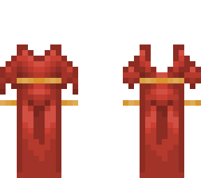 royal rouge (red) dress (with earrings)