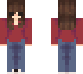 red sweater skin