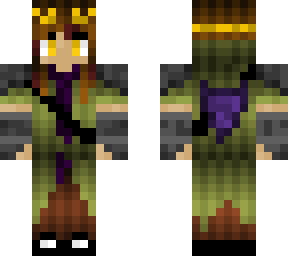 adventuring garden elf with gold head accessory
