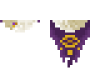 purple tattered cape