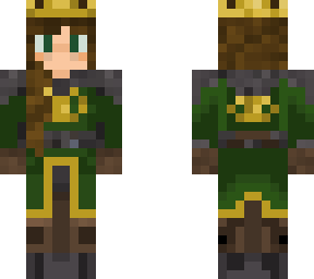 green queen in armor