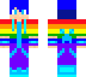 ocean/water  eystreem with pride month clothes (day 22 skin