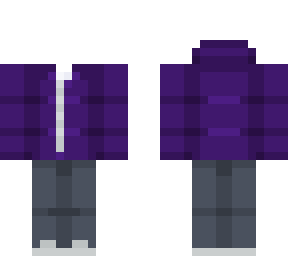 purple zip-up hoodie