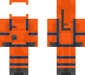 space suit orange