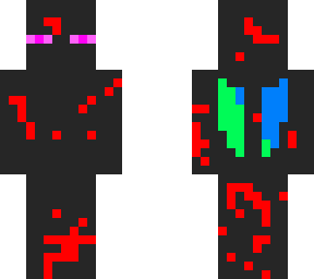 bloody enderman with wings