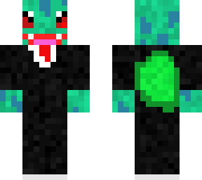 blubasaur wearing a suit