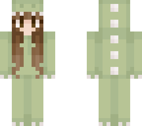 green dino girl (with brown eyes)