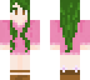 green hair girl