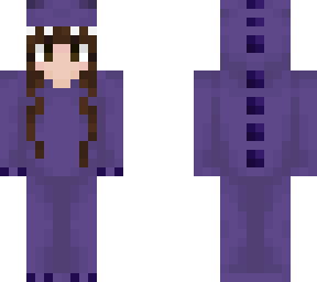 purple dino girl (with brown eyes)
