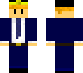 blue suit