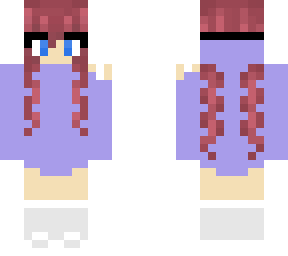 girl with purple sweater