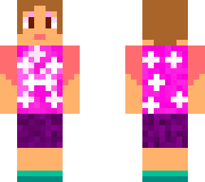 girl with flower shirt
