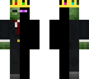 zombie/enderman with a crown